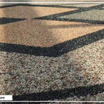 jasa pebble floor dan stamped concrete